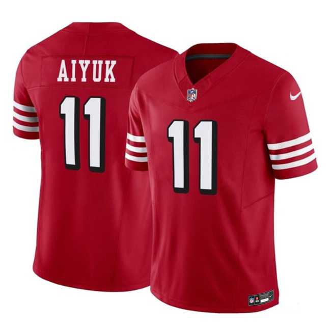 Men & Women & Youth San Francisco 49ers #11 Brandon Aiyuk Red 2023 F.U.S.E. Vapor Limited Throwback Jersey
